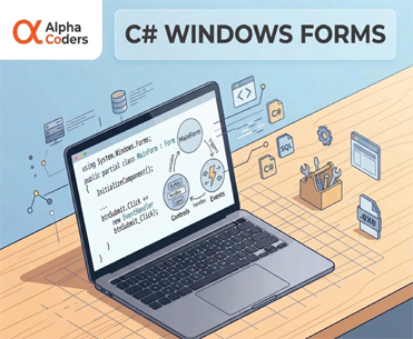 C# Windows Forms desktop application development training at AlphaCoders institute in Rohini, Delhi